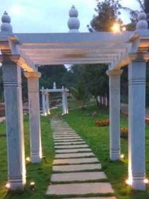 Stone Pergola - Color: Grey