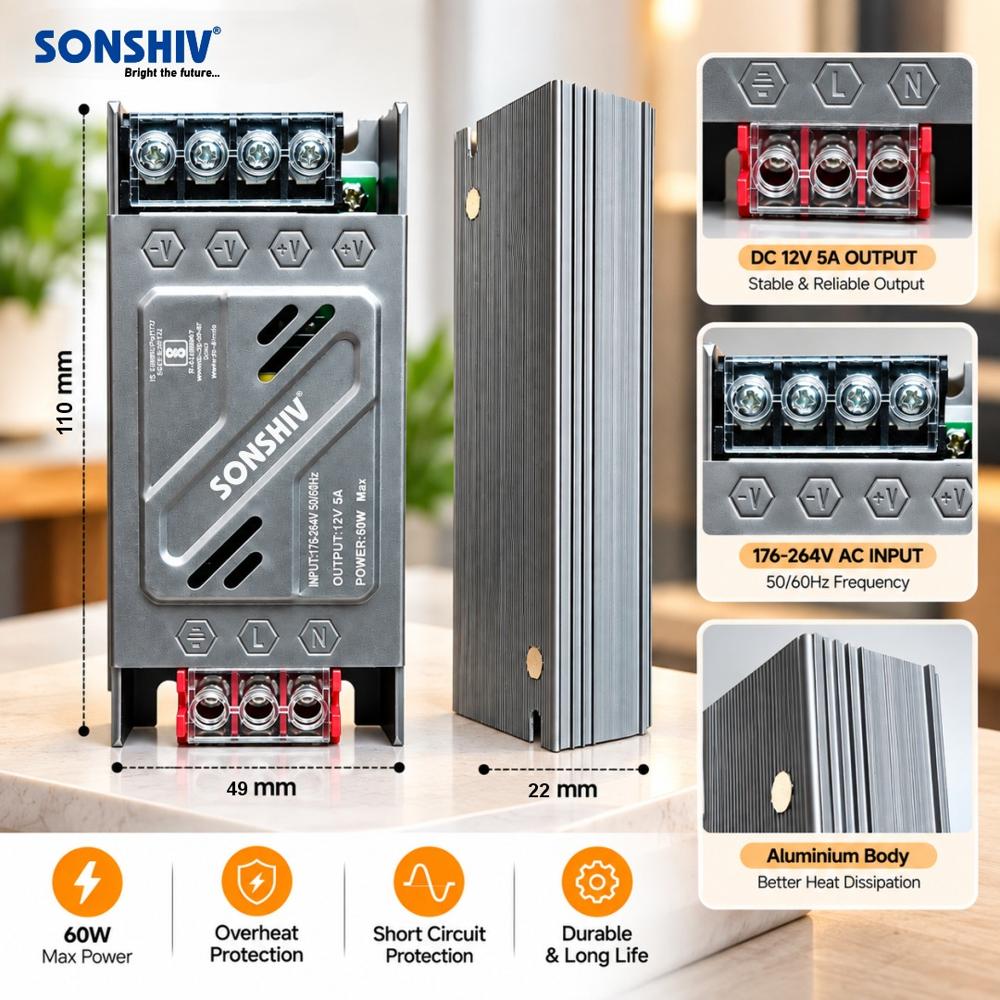 12v 5a Smps Power Supply