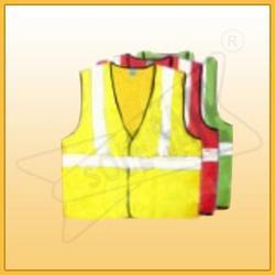 Reflective Jacket - Polyester Fabric, EN471 Certified Reflective Band PVC 2" | Waterproof, Softness, Elastic Waist, Available in Fluorescent Orange or Green