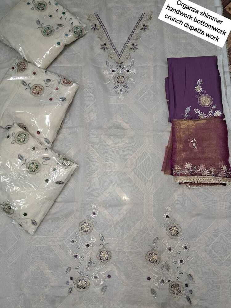 Organza Embroidery Suit Fabric