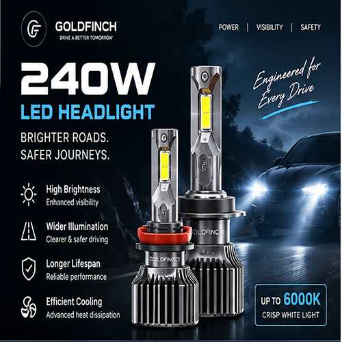 LED Headlight 240W Single Beam