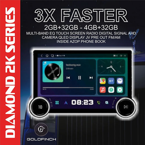 Dual Knob 2K Diamond 10.1 Audio System