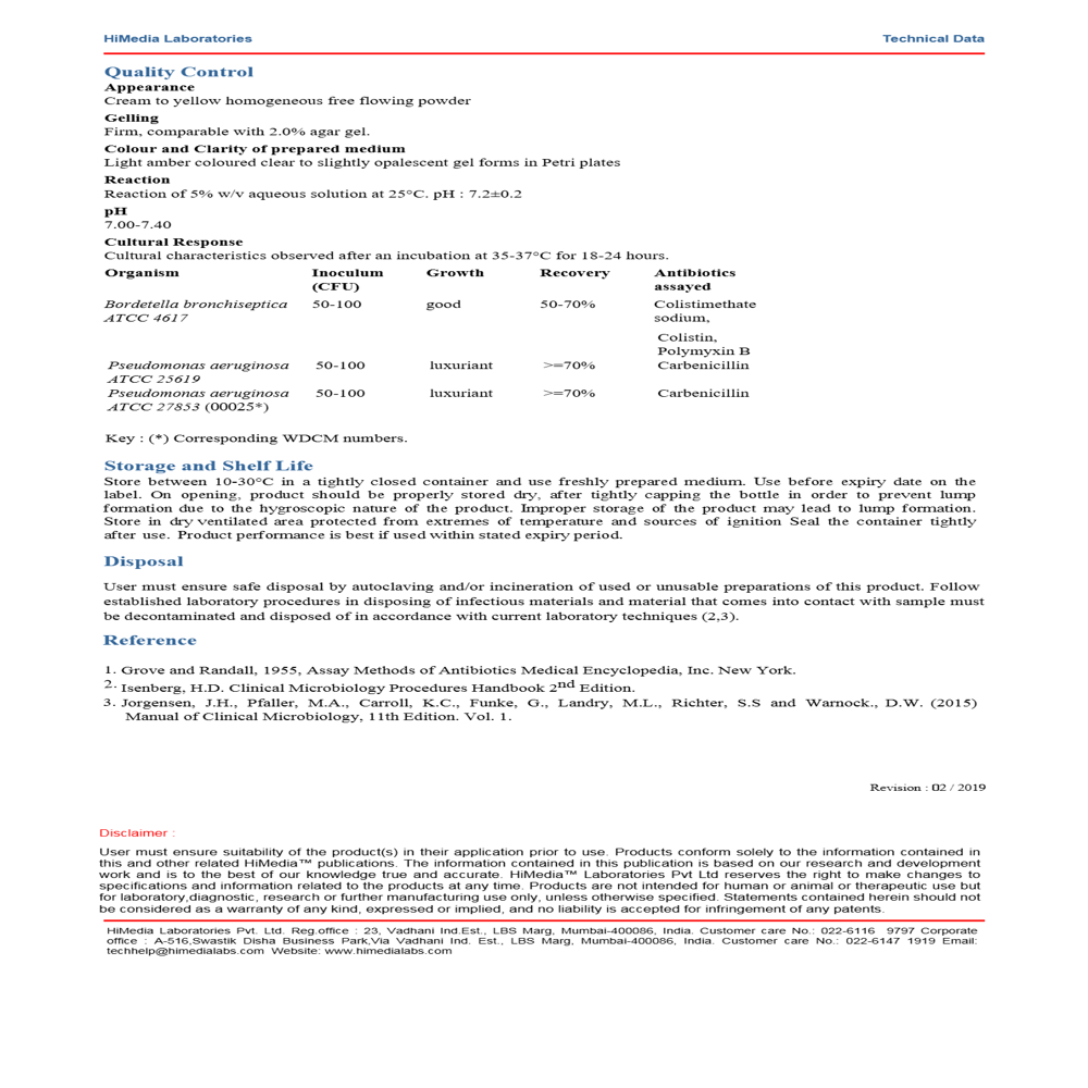 Antibiotic Assay Medium No 9 500g