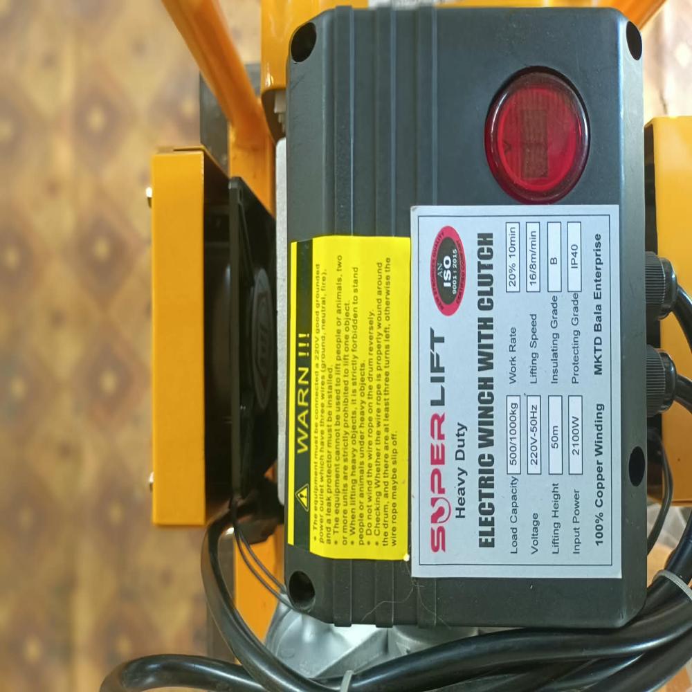 Clutch Winch With Handle 1Ton 50Mtr