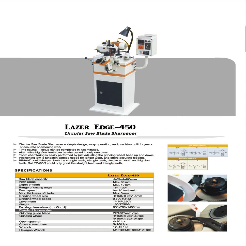 Circular Saw Sharpening Machine - Air Pressure: No Psi