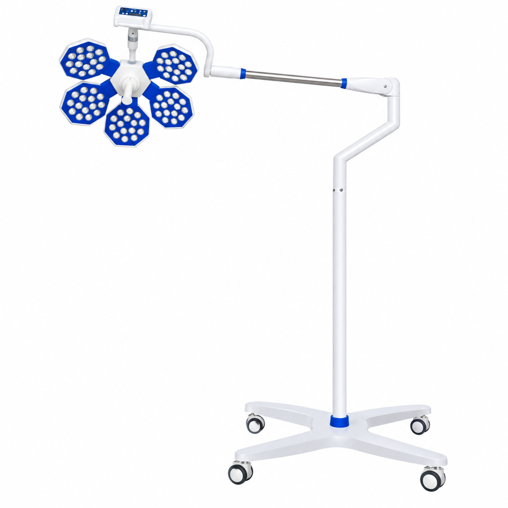 5 Twin Mobile Single Dome Led Ot Light (Hex Series) - Dimension (L*W*H): 50X50X30 Centimeter (Cm)