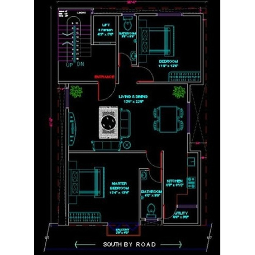 2D House Planning Service By Dreamz Decor
