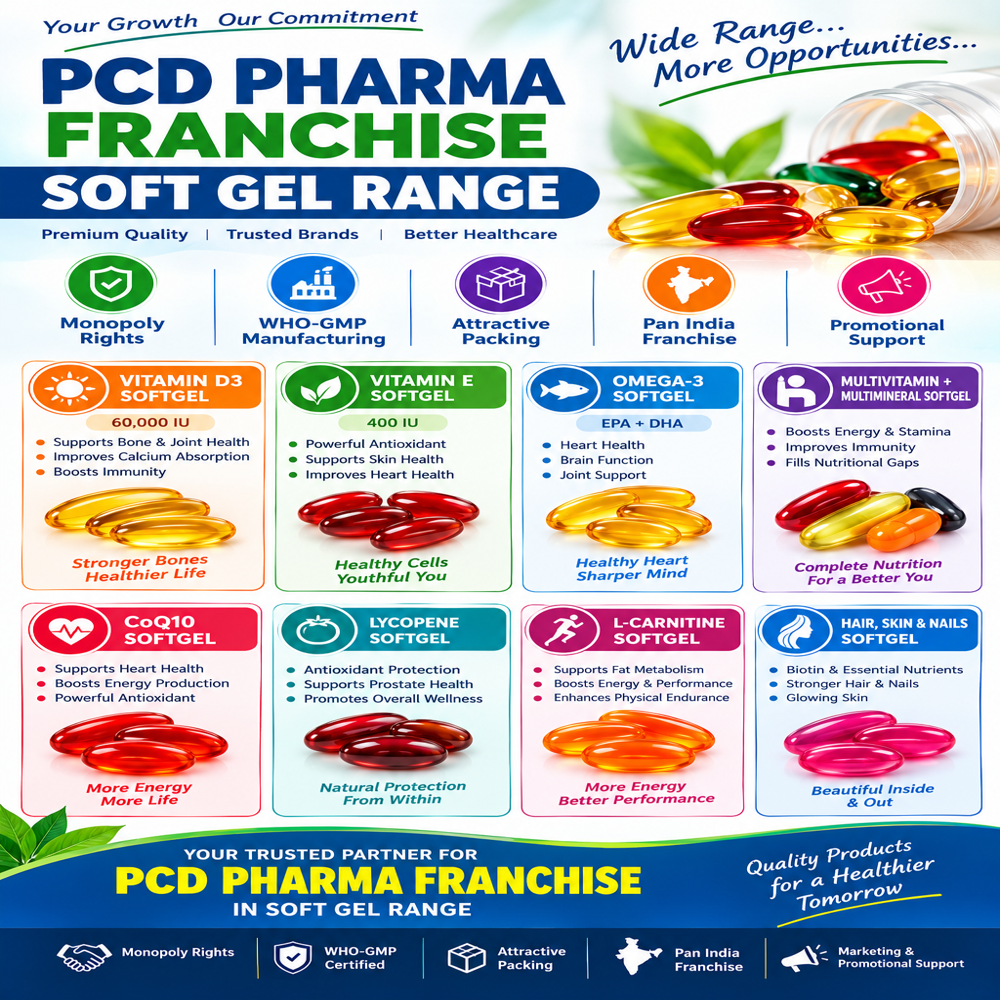 Pcd Pharma Franchise Soft Gel Range