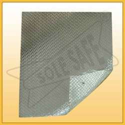 Aluminised Fiberglass Fabric - 100 Meter Length, Silver Color | Fire Proof, Weight: 250-450 Grams, Plain Texture for Heat Protection