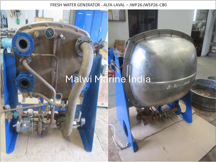Fresh Water Generator - Alfa Laval - Jwp26-jwsp26-c80 - Application: Marine