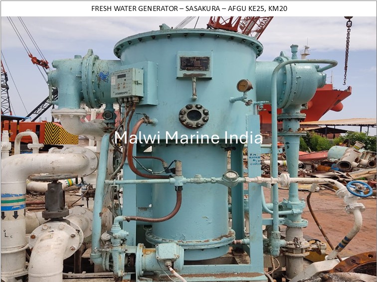 Fresh Water Generator - Sasakura - Afgu Ke25, Km20 - Application: Marine