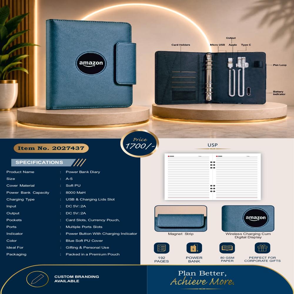 Item No 2027437 Power Bank Diary