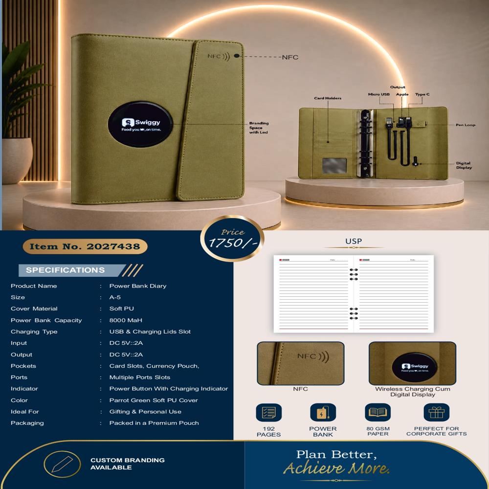 Item No 2027438 Power Bank Diary