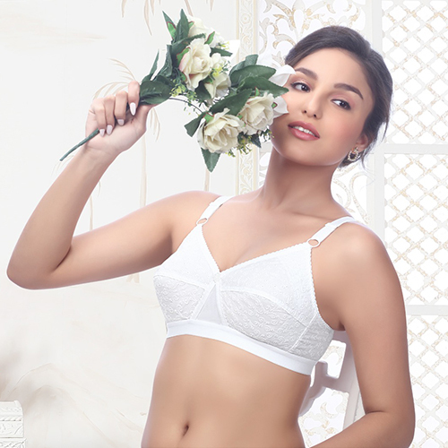 Sweetlock Full Coverage White Bra