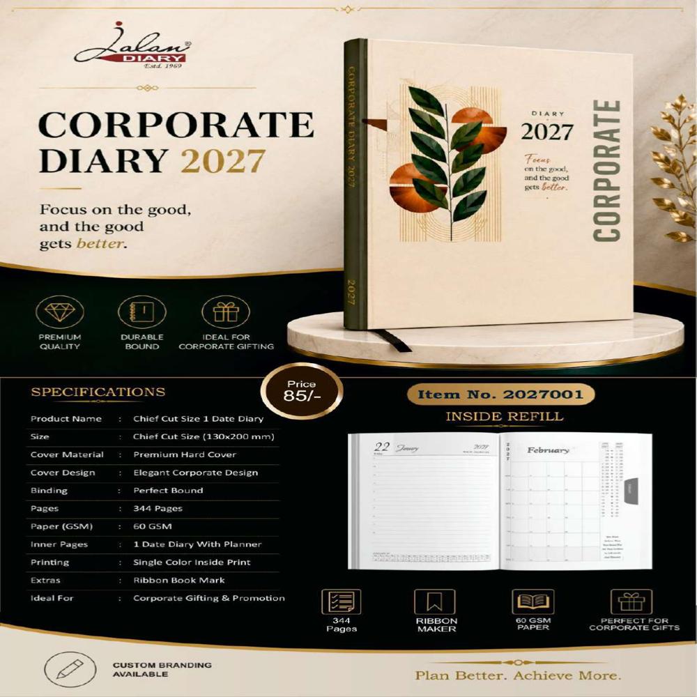 Cheif Cut Size 1 Date Diary