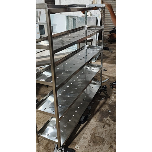Stainless Steel 5 Tier Perforated Storage Rack