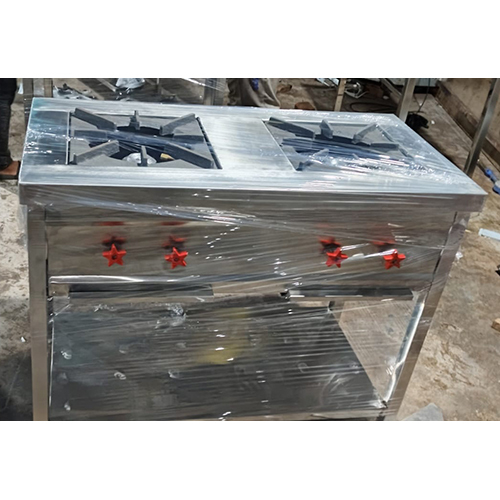 Stainless Steel Two Burner Gas Range