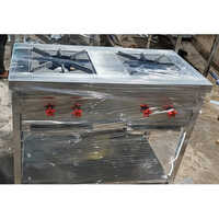 Stainless Steel Two Burner Gas Range