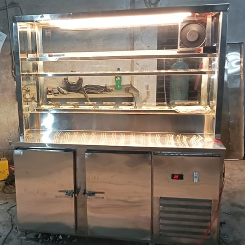 Stainless Steel Sandwich And Pizza Preparation Counter