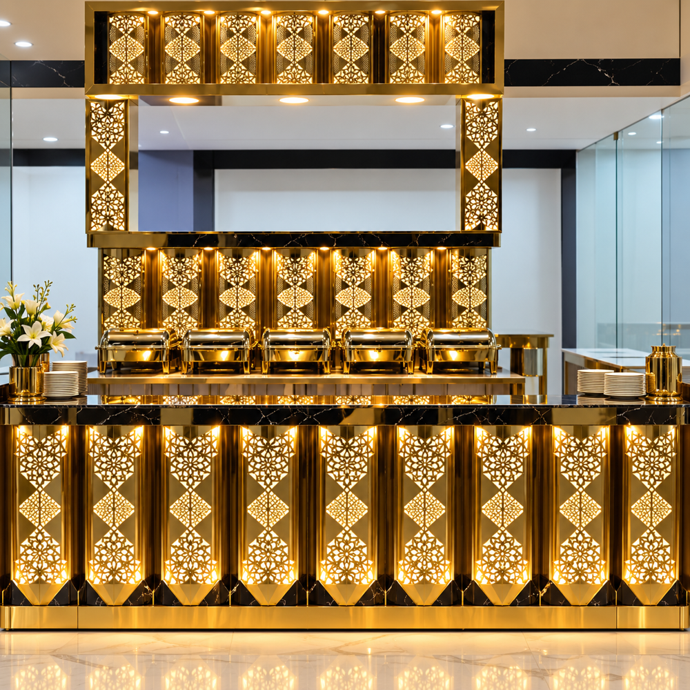 Commercial Buffet Presentation Counter - Capacity: 35 Kg