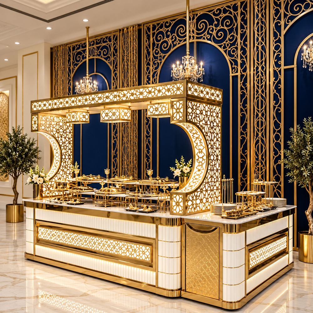 Commercial Buffet Presentation Counter - Capacity: 35 Kg