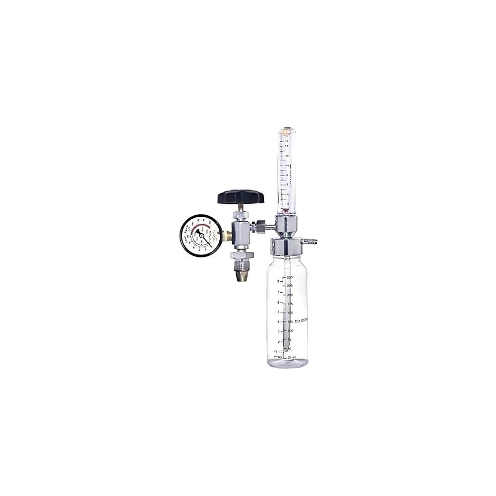 Oxygen Flowmeter Regulator Cylinder Regular Type Medical Grade Humidifier Bottle