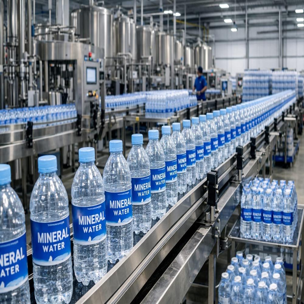 Automatic Mineral Water Bottling Plant - Capacity: 1000 5000 Ltr/hr