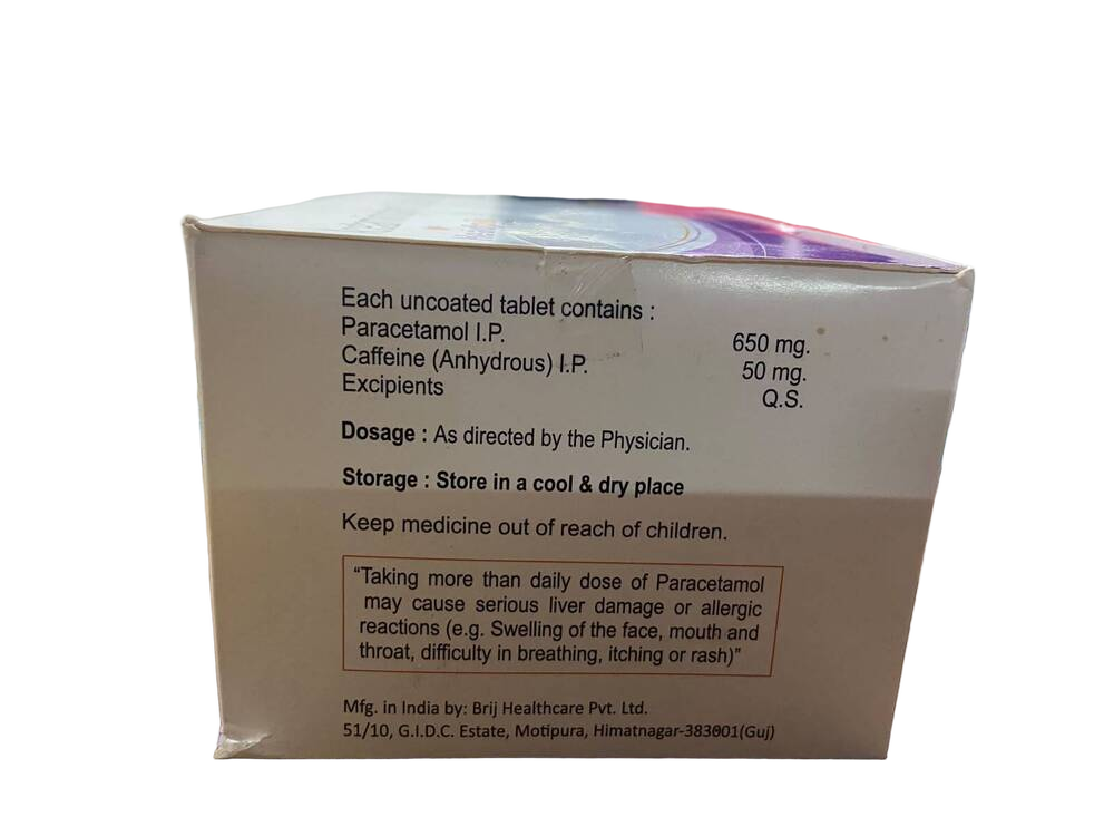 Paracetamol and Caffeine Tablets