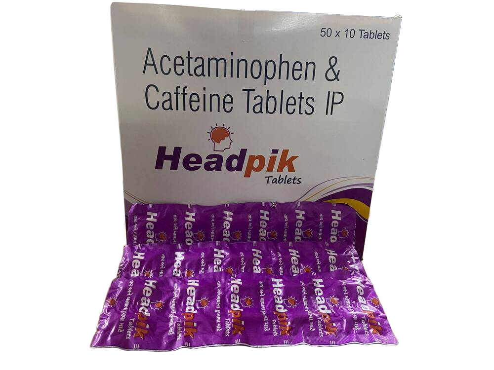 Headpik Tablets  Acetaminophen And Caffeine Tablets IP