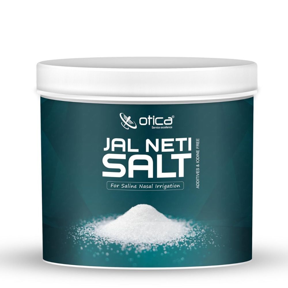 Jal Neti Salt 385g Jar with Spoon Pure Additive-Free Ayurvedic Sinus Rinse