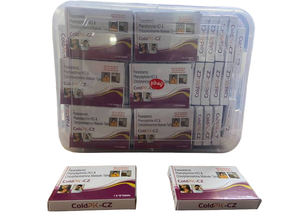 ColdPiK-CZ Tablets (Paracetamol, Phenylephrine HCl And Chlorpheniramine Maleate Tablets)