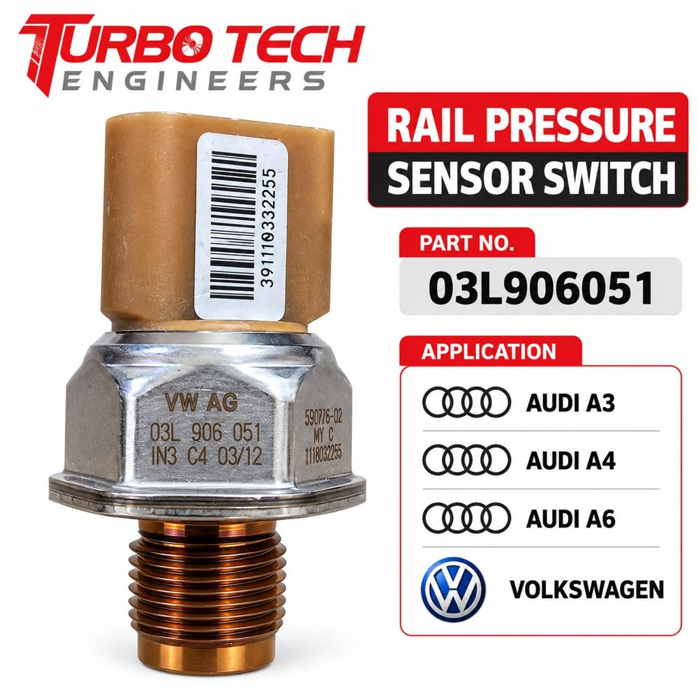 Rail Pressure Sensor Switch 03L906051 - Dimension (L*W*H): 5 Meter (M)