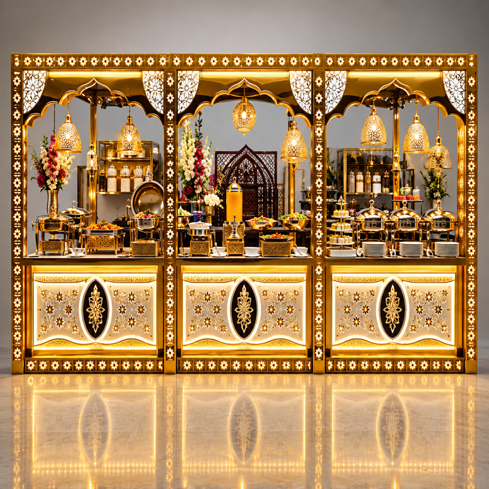 Banquet Buffet Presentation Table - Capacity: 35 Kg