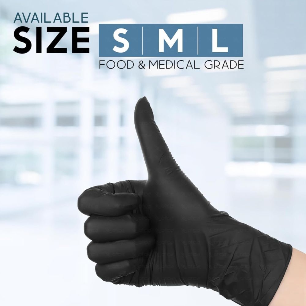 Black Nitrile Gloves