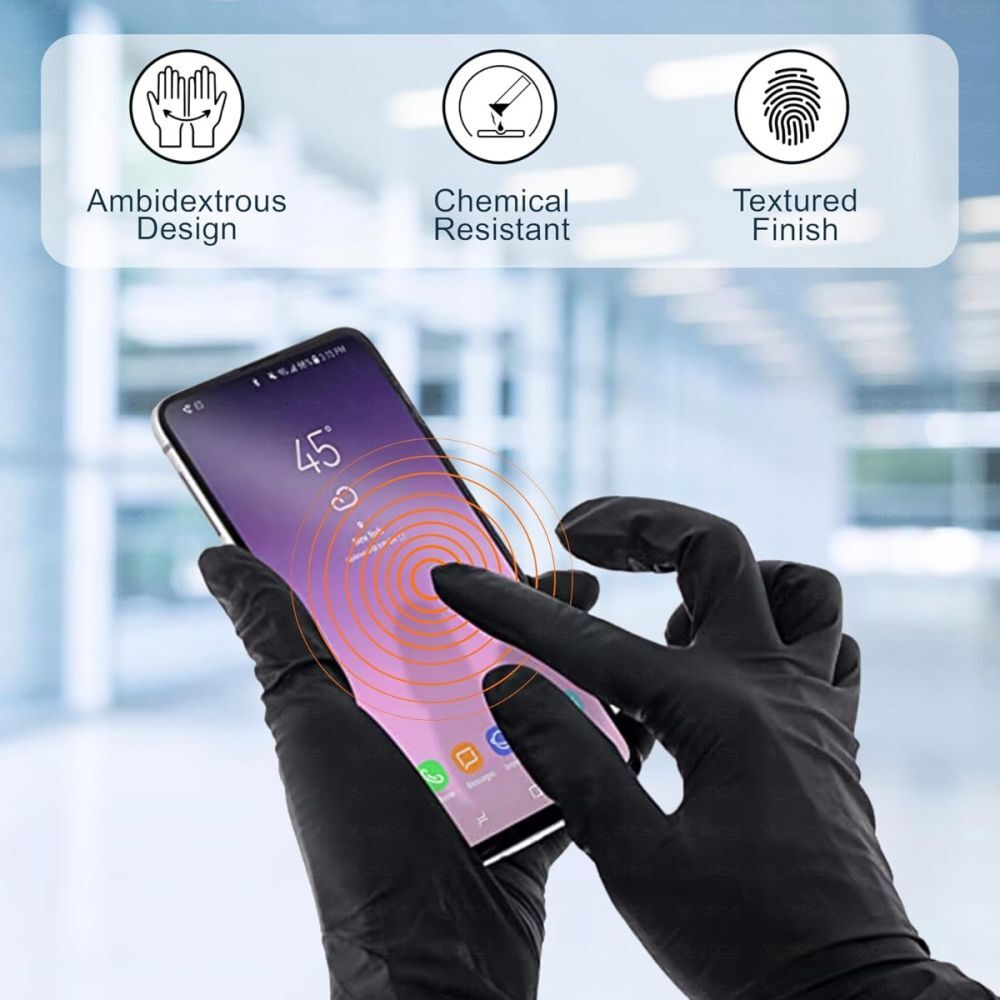 Black Nitrile Gloves