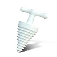 Dual-Use Plastic Mouth Opener White