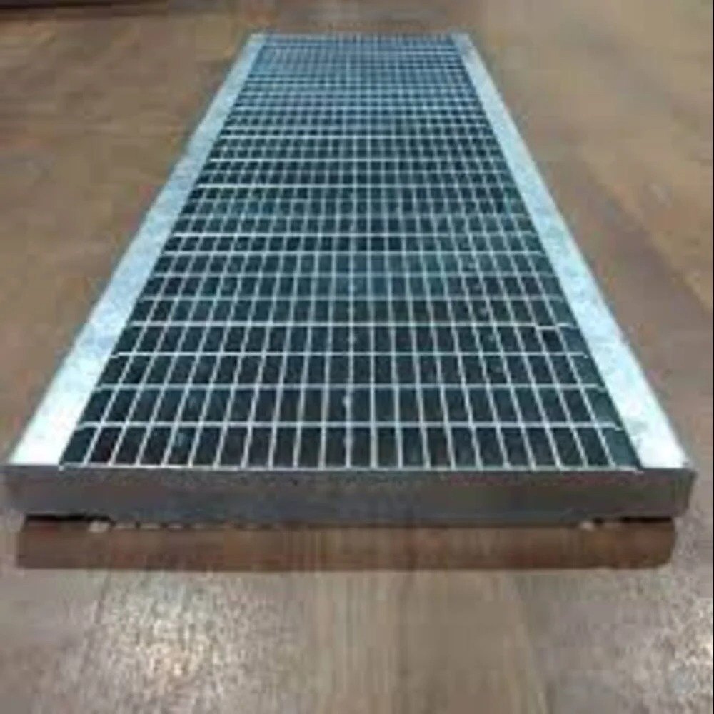 Electroforged Grating - Zinc-coated Steel, High Load Capacity | Variable Dimensions For Walkways, Platforms, And Industrial Flooring