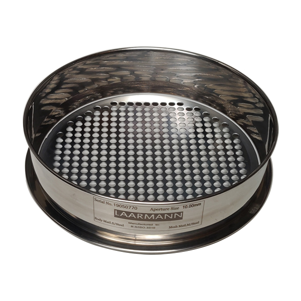 Perforated Sieves - Stainless Steel, Various Sizes, Customizable Mesh Size, Square Aperture Shape - Ideal For Soil Analysis And Quality Control Compliance With Astm Standards