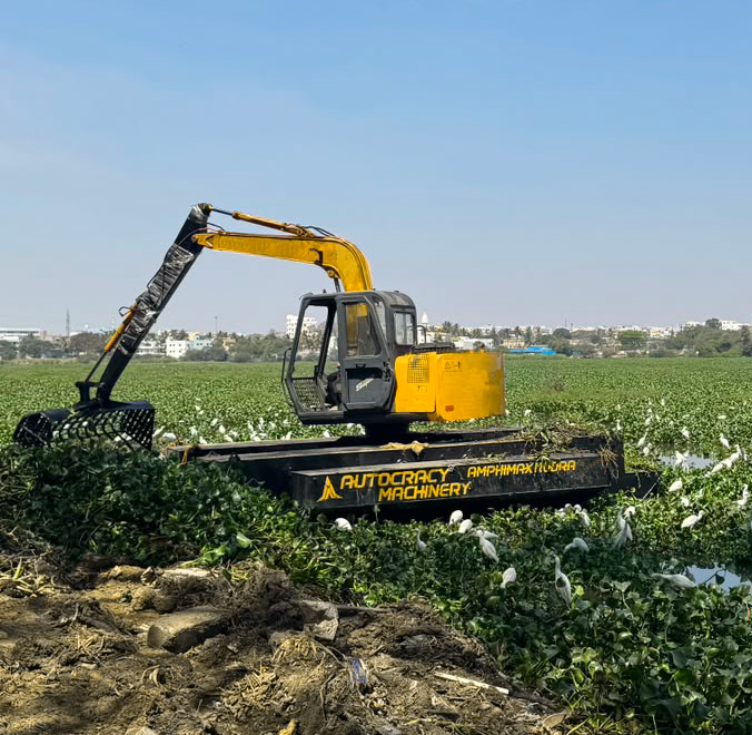Pontoon Excavator | Rudra Amphimax 100EP