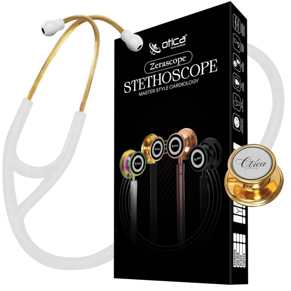 OTICA Gold Finish Master-Style Cardiology Stethoscope