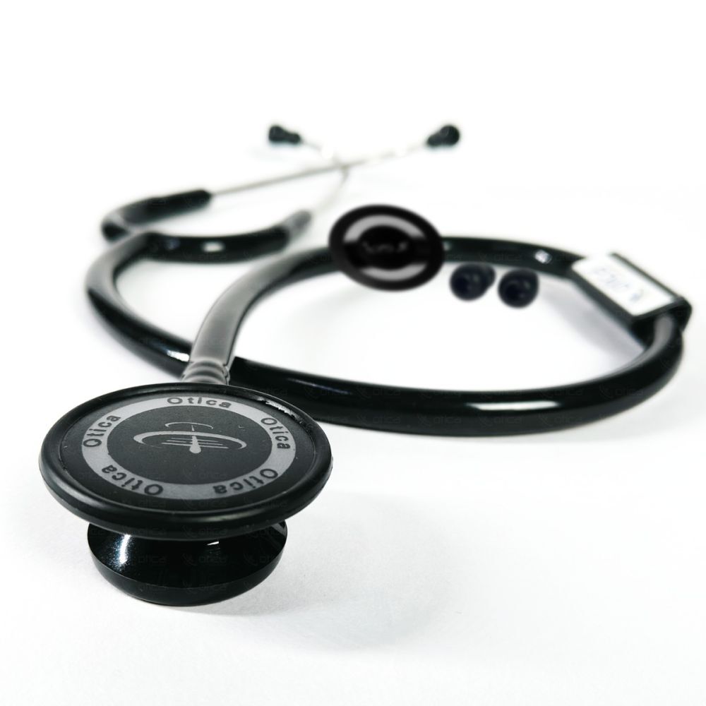 Medical Student Stethoscope All Black Dual Side Aluminium Chestpiece Clear Sound Doctors Nurses & Students