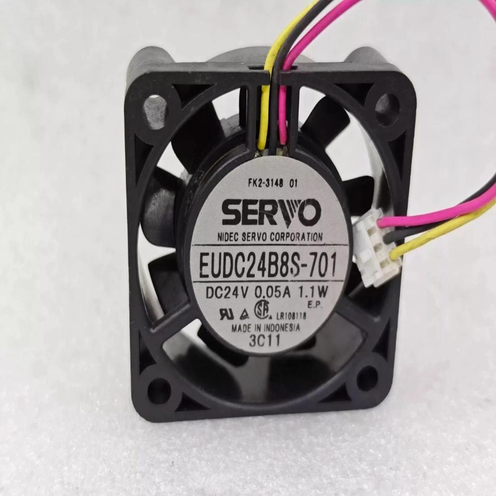 Servo Eudc24B8S-701 24V Dc 1.1W 0.05A 4028Mm Ball Bearing Industrial Axial Cooling Fan - Blade Material: Plastic