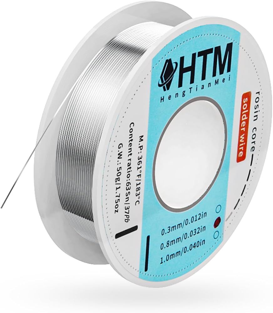 6337 TinLead 63Sn37Pb Leaded Solder Wire for Soldering Electronics 18 SWG