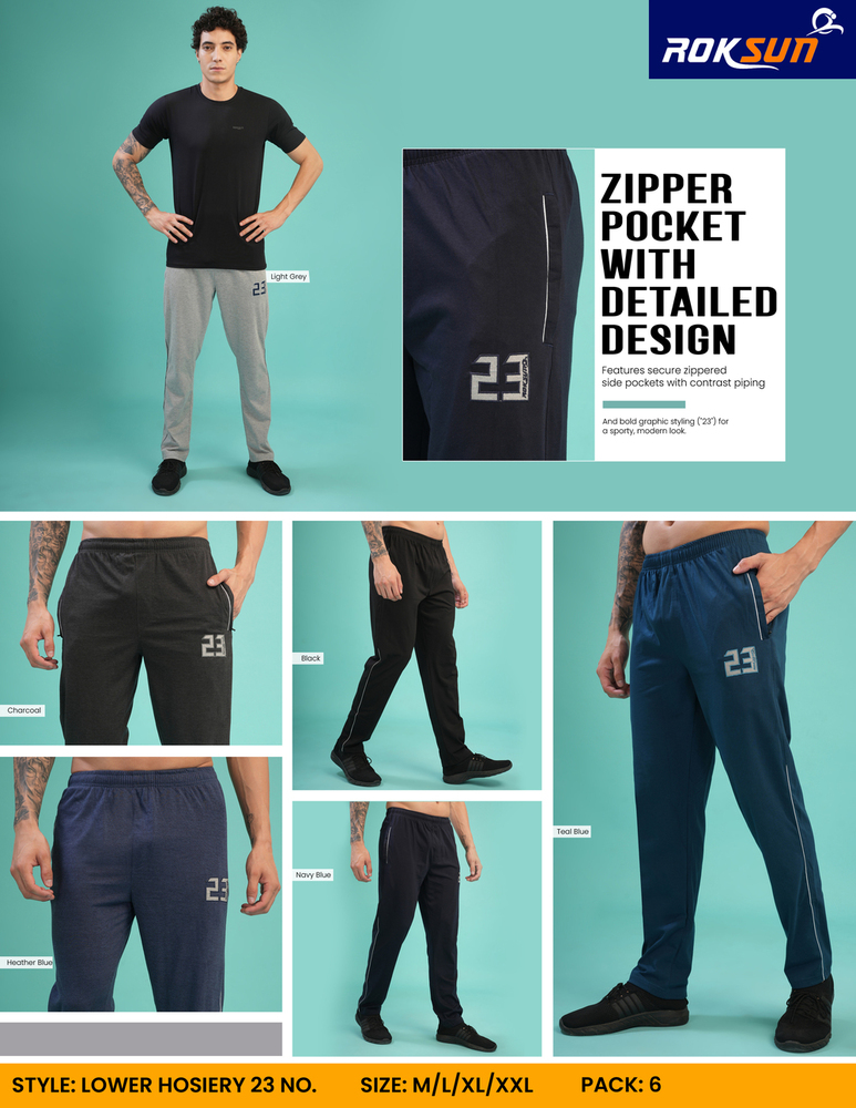Mens Hosiery Zipper Pocket Lower