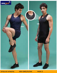 Mens Athletic Vest And Shorts Set