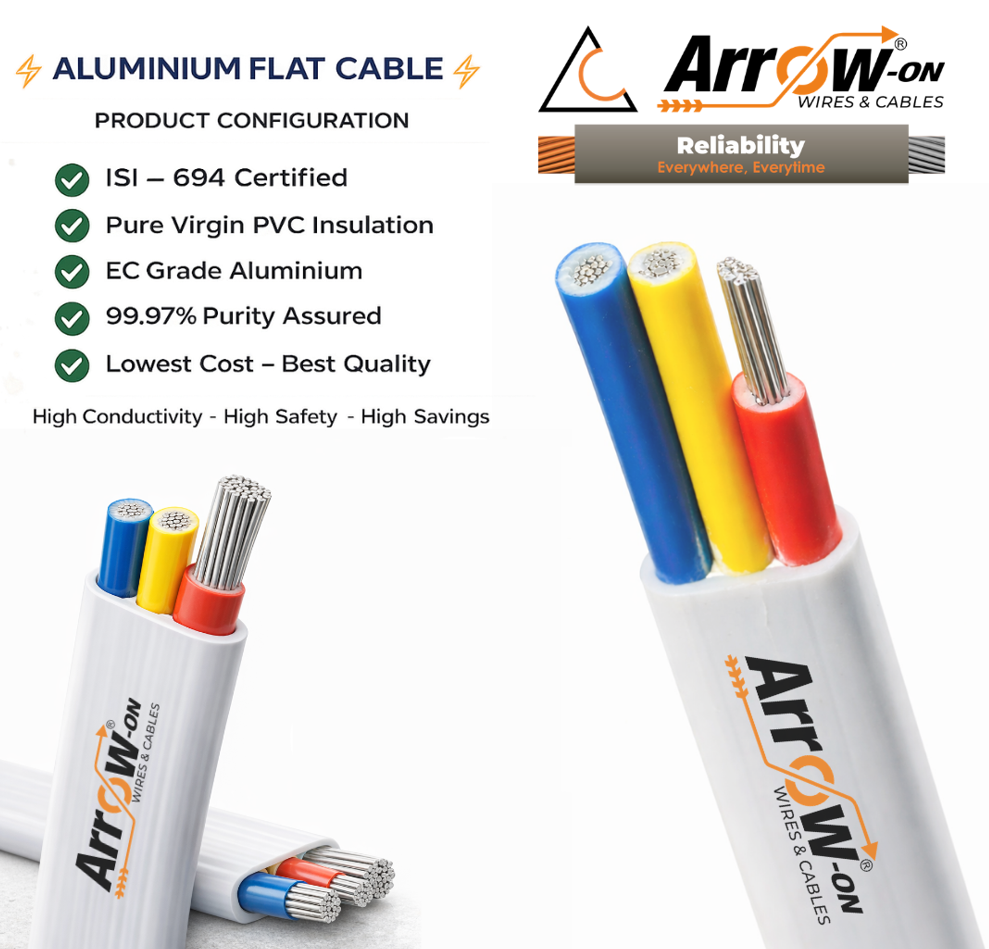 2.5 Sq Mm Aluminium Submersible Flat Cable