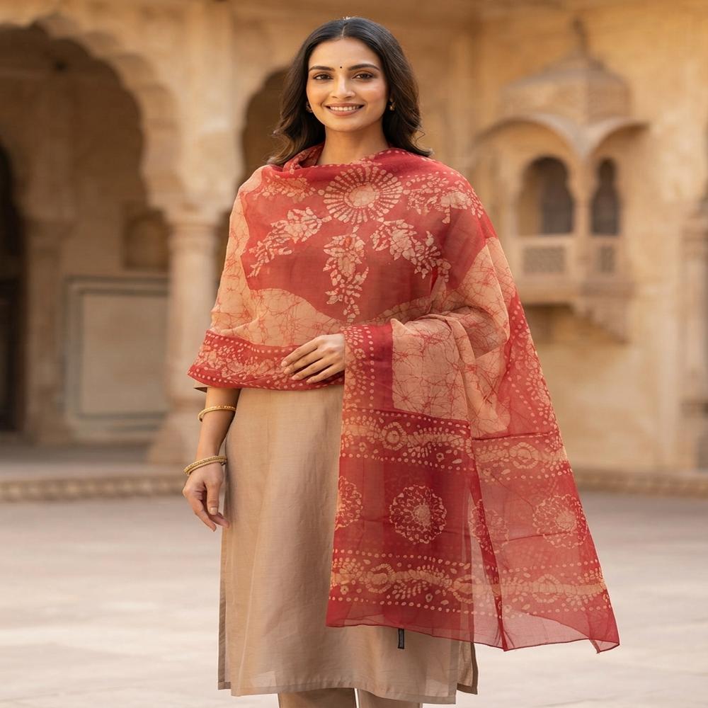 Pure Silk Printed Beach Pareo or shawl