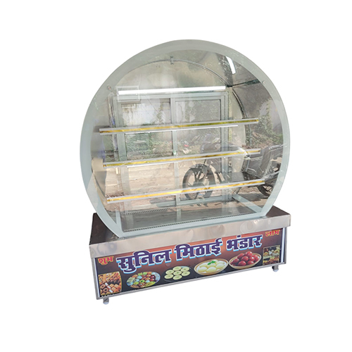 Curved Glass Display Counter