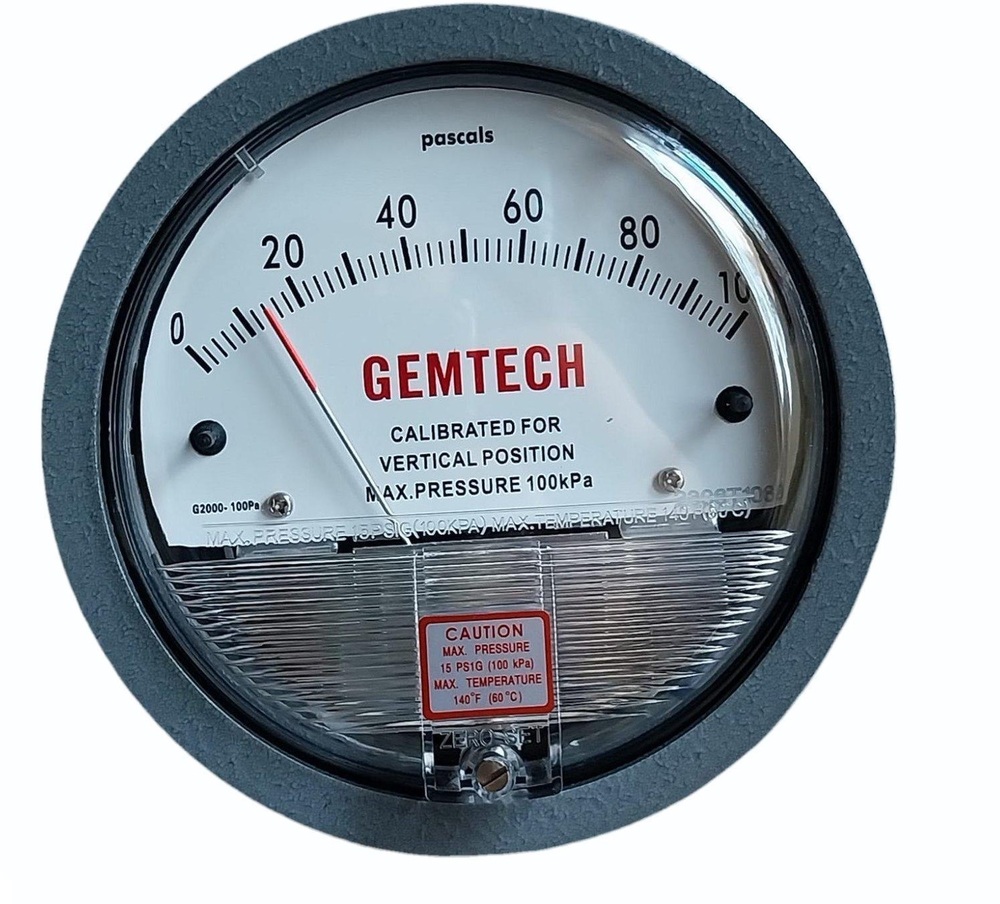 GEMTECH Differential Pressure Gauge