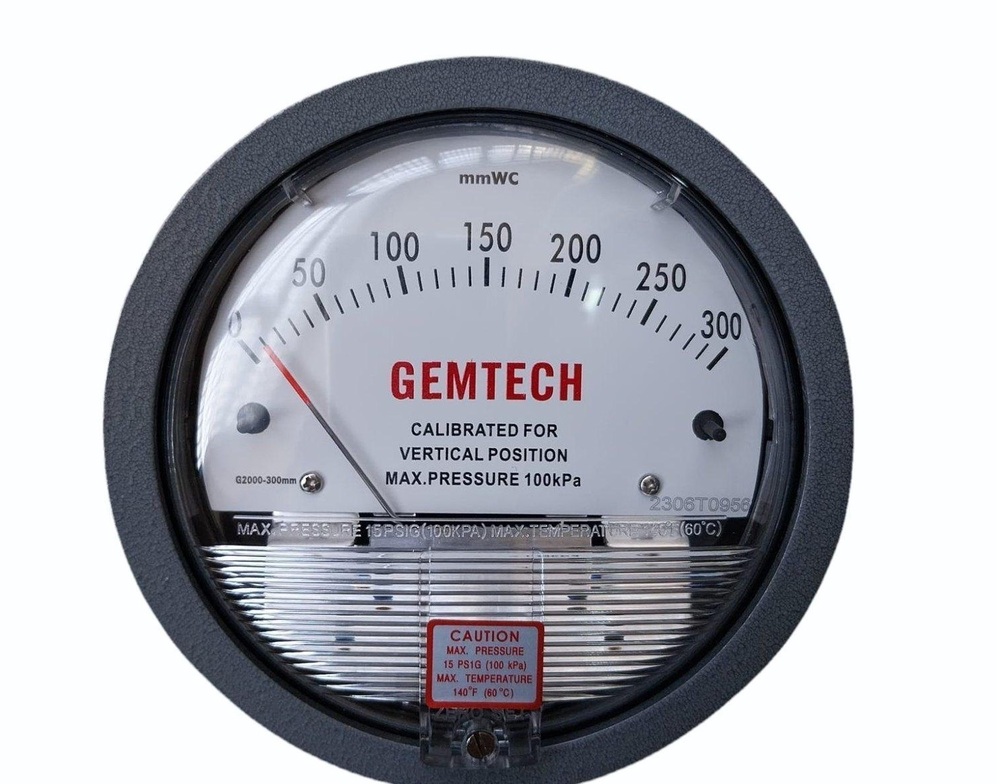 GEMTECH Differential Pressure Gauge